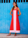 Fongt 2025 Summer Dress Seaside Resort Wind Slinging
