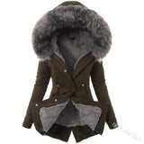 Fongt Autumn And Winter New Cotton Hoodie Repair Warm Zipper Coat Women W125