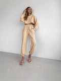 Fongt New Rope Sweatpants Hot Girl Wind Trousers Trousers Women's Clothing