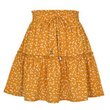 High Waist Vacation Fashion Printed Small Floral Short