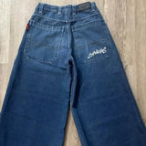 Loose Jeans Men's Vintage Print Hip Hop Gothic Street Wear Harajuku Men's Slacks-Outfit