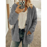 Fongt Wish 2025 Autumn And Winter Explosion Women's Fashion Casual Sweater Coat Size
