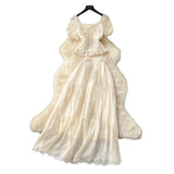 Fongt Temperament Wears A Female Waist-Waisted Collar Bubble Sleeve Shirt High-Waisted Embroidered Half-Dressed Skirt Holiday Style Set