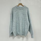 Fongt Lazy Wind Wool Sweater Woman 2025 Dress Bag Loose Knitted Shirt Long-Sleeved Top