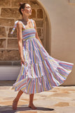 Fongt Summer Women's New Commuting Sleeveless Hot Girl Prints Long Sling Dress Women
