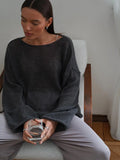 Fongt New Hollow Knitted Top 2025 New Round Collar Perspective Thin Sweater Woman