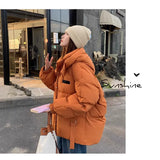Down Cotton Jacket Female Oversize2024 Winter New Cotton-Padded Coat Korean Version Loose And Thick Cotton-Padded Jacket Bread Clothes-Outfit