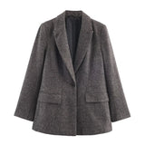 Fongt Long-Sleeved Blazer Top 2025 Spring And Autumn New Woman