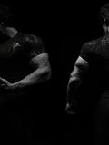 Fongt Demon Line Manuscript Spider Before And After Printing Short-Sleeved T-Shirt Summer Tide Necker Men's Top