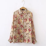 New Arrival Women Floral Embroidery Lantern Sleeve Chiffon Blouse Button Up Transparent Shirt Casual Sunscreen Tops