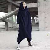 Loose Street Zipper Hooded Long Lining