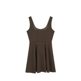 Elegant 2 Piece Dress Set Slim Bodycom Knitting Blouse + High Waist Solid Y2k Mini Dress Korean Fashion Suit 2024 Spring-Outfit
