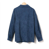 Spring Autumn Corduroy Jacket Coat Women Shirt Style Top Single-breasted Outerwear Lady Streetwear Loose Casual