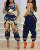 Independent Station 2023 New Printed Strap Jumpsuit In Stock-Outfit