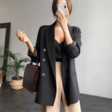 Fongt Jacket Female Summer Thin Korean Version Ins Port Style Retro Khaki Jacket Loose B Small Outside The Tide-Outfit