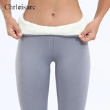 Pants Warm Winter Thick Velvet Legging High Waist Black Leggings Compression Thick Lamb Wool Pants Cold Resistant