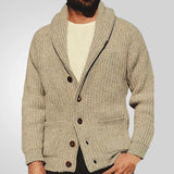Fongt Men's Solid Color Clip Long Sleeves Wear Knits 1950S Vintage Sweater Tide