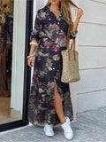 Robe Elegant Button Long Shirt