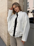 Fongt Lamb Velvet Jacket Multi-Color Optional Soft Fluffy Super Warm Autumn And Winter Fashion Sense Simple Match Girl