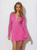 High-grade Flash Dress Summer Slim Fit Tied
