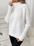 Fongt Women's Clothing Pure Color Buffet With Long-Sleeved Sweater Autumn And Winter High Collar Top