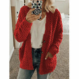 Fongt Wish 2025 Autumn And Winter Explosion Women's Fashion Casual Sweater Coat Size