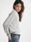 Fongt Autumn And Winter Polo Collar Solid Color Sweater Women's Casual Knitted Shirt Hot Sale