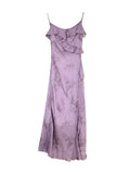 Fongt Xixi 2025 Spring/Summer New Korean Version Of Elegant High-Rise Sling Dress Thin Printed Dress Women 88205