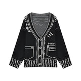 Fashion Sweater Oversize Harajuku Cardigan Fall 2022 Women Clothes Loose Korean Oversized Coats Sueter Jacket