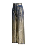 2025 Summer Fashion New Trend Personality Design Hot High-Waist Loose-Legged Casual Jeans