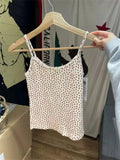 Women Fashion Braces 2023 Ladies Casual Comfortable Solid Knitted Strawberry Floral Versatile Crop Tops For Women's Tops-Outfit