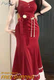 Sweet Two Piece Dress Suit Woman French Elegant Pretty Flower Kawaii Set Female Sexy Korean Fashion Lolita Dress Set