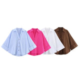Fongt New Fashion Women's Wide-Sleeved Silk Silk Dress Silk Women's Long-Sleeved Shirt Tide 2246902