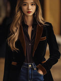 Fongt Female Decoration Suit Autumn Dress Fashion Collar Temperament Retro Coat Woman