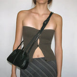 Fongt 2023 Hot Style Women's Fashion Sexy Hot Girl Cardigan Thread Outside With A Strapless