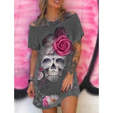 Sleeve Off Shoulder Loose Tank