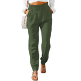 Spring Ruffled Elastic Waist Belt High-waisted