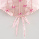 Fongt Spring And Summer New Fashion Sexy Bareback Pure Lust Style Design Fish Bone Bow Set