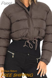Women Fall Winter Clothes 2023 2023 Luxury Warm Puffer Jacket Cropped Coat y2k Hot Padding Short Down Coat New in
