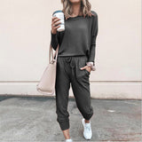 Fongt Multi-Color New Women's Loose-Fitting Long-Sleeved Casual Suit