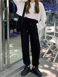 Women's Sports Pants Oversize Gray Joggers Sweatpants Women Loose Track Black Jogging Trousers For Female2021