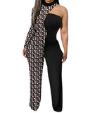 Fongt Spring And Summer New Women's Irregular Trousers Out-Shoulder Commuting