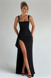 Fongt Style Women's Evening Dress Fashion Sexy Sling Dress New Height Open Skirt