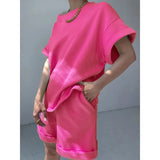 Fongt New Solid Rainbow-Colored Fashion Jacket Two Sets Of Fashion Sports And Leisure Suit Women
