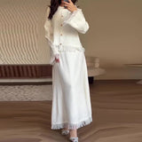 Fongt Autumn New Fashion Pure Color Small Fragrant Rich Man Thousand Gold Tuxedo Splicing Suit
