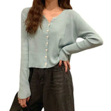 Fongt Version Of The Casual Thin Cardigan Jacket Women's New Summer Lazy Wind Sunscreen Shirts Insv Permeable Long-Sleeved
