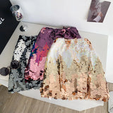 Fongt Half-Dress Women's Summer Heavy Light Squins High-Rise Skinny Hottie Fried Street-Bombing Short Skirt
