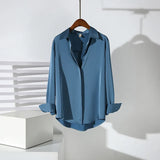 Fongt Red Dingy Shirt Long Sleeve Commuting Professional Blouse Spring And Autumn Anti- Wrinkling Temperament Shirt