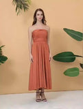 Cross-Back Sexy Tie Dress Long Dress Dress-Outfit