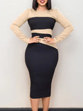 Fongt Women's 2025 New Fashion Temperament Elegant Tongle OL Bag Hips Large African Dress